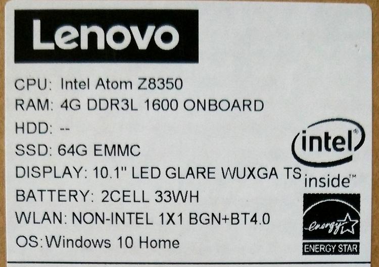Планшет Lenovo MiiX 3 310